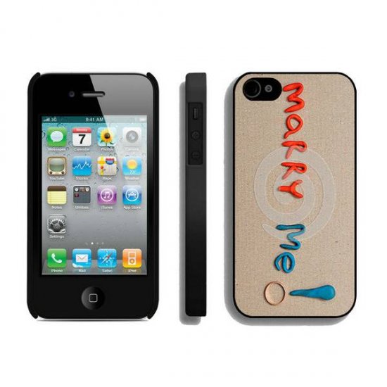 Valentine Marry Me iPhone 4 4S Cases BYG